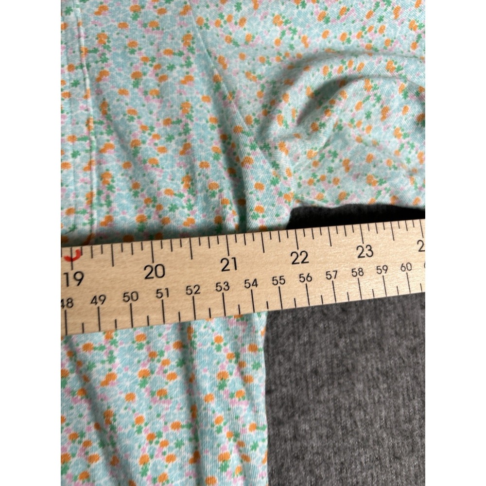 Johnnie O Polo Shirt Mens XL teal‎ Golf Performance Stretch Flowers - Picture 6 of 8